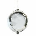 Celebrations Platinum LED Pure White 6 in. Lighted Ornament Hanging Decor ORN6-SLPW